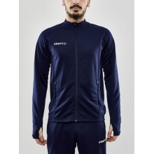 Craft Training Jacket Evolve Full Zip - durable mid-layer jacket made of stretch material - navy blue Men